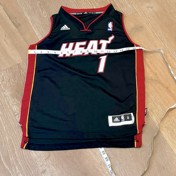 Adidas Miami Heat Chris Bosh Jersey Boys Medium - Picture 4 of 7